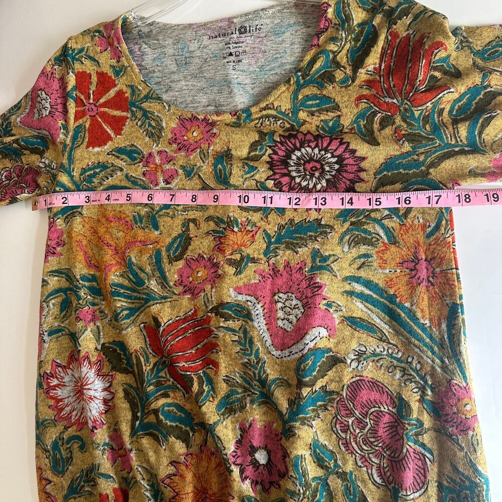 Natural Life NEW Lottie Maxi Dress Womens Small Floral Sweater Knit Boho Cozy - Picture 7 of 9